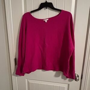 Time and Tru Fuchsia Top